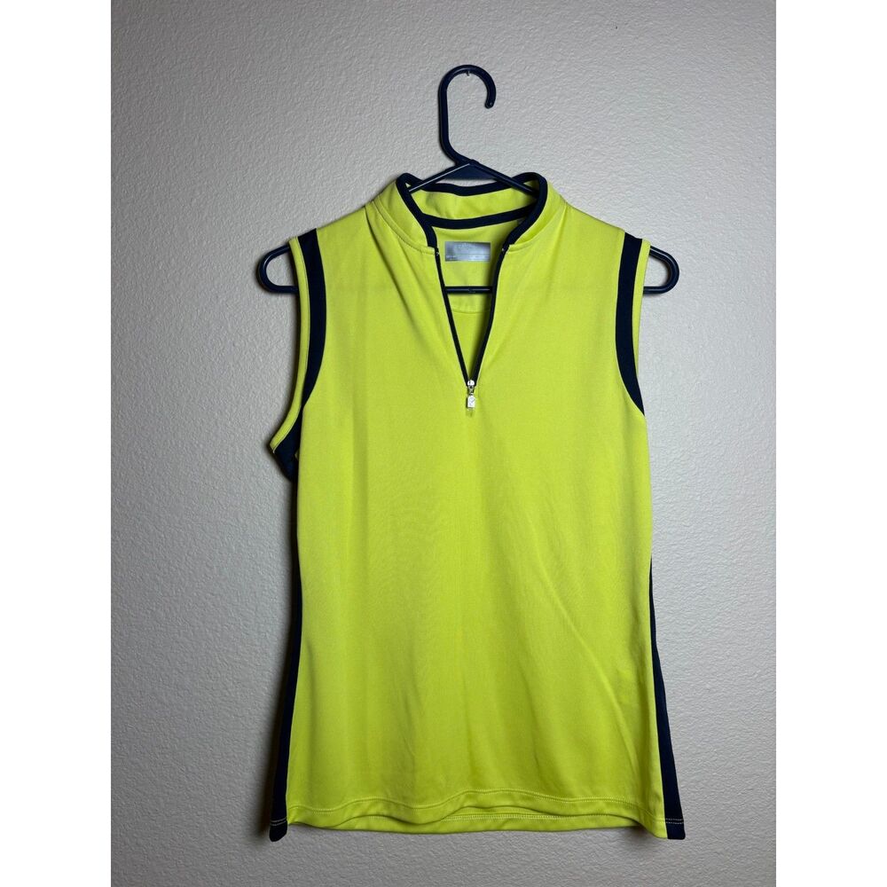 callaway womens golf tank lime green size M